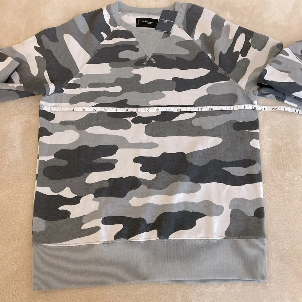 Lucky Brand Camouflage Crewneck Sweater - Size S - Picture 5 of 11